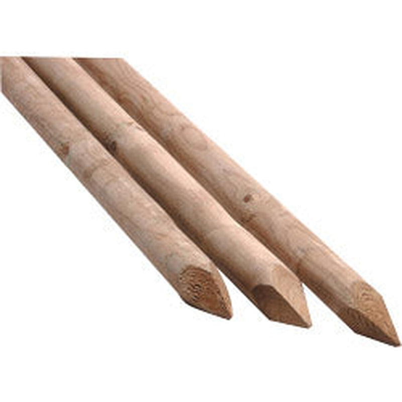 Ambassador Round Pine Softwood Tree Stakes 2.4m x 50mm