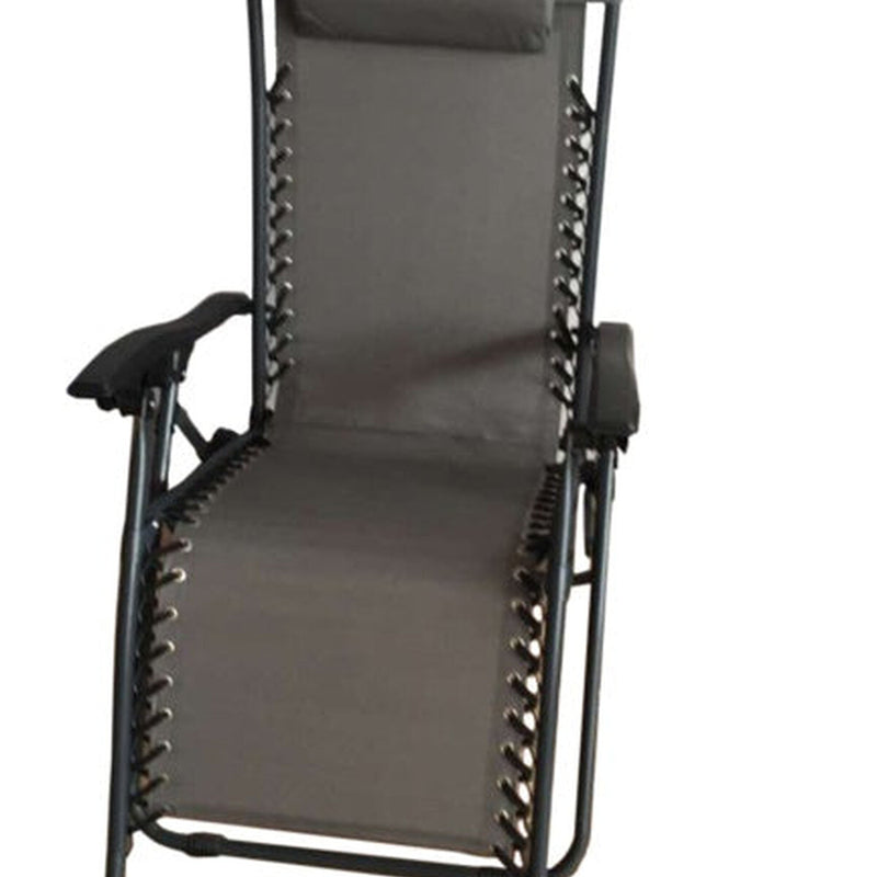 SupaGarden Zero Gravity Chair Grey / Black
