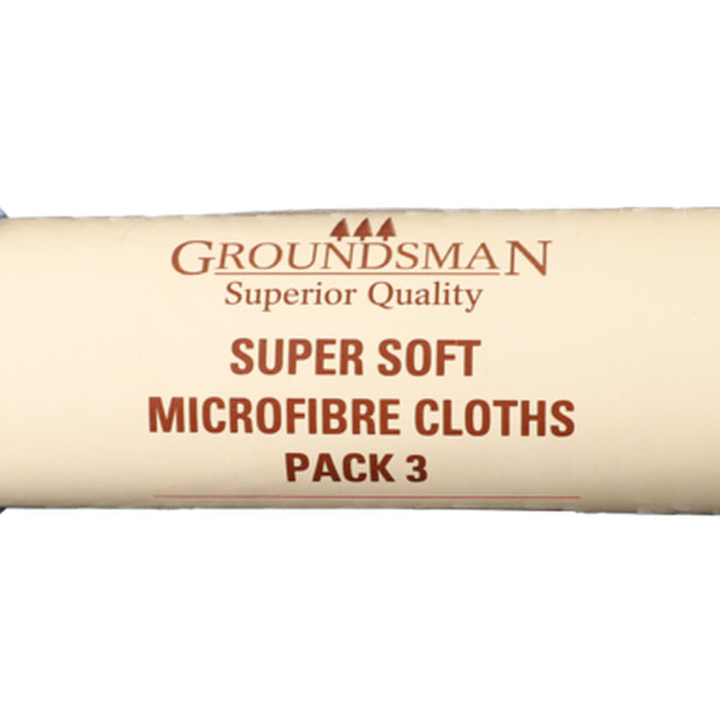 Groundsman Super Soft Microfibre Cloths 40 x 30cm Pack 3
