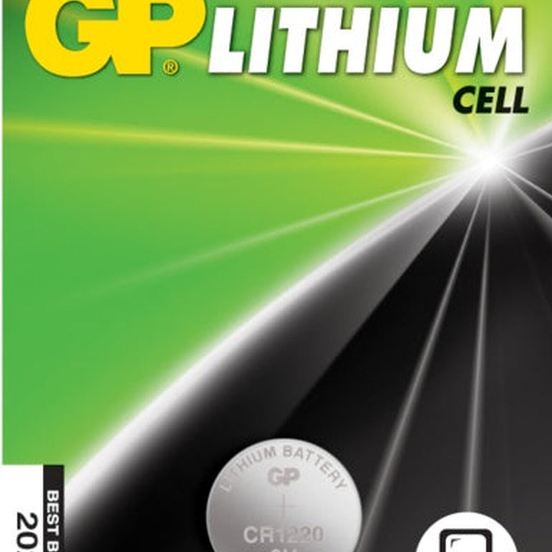 GP Lithium Button Cell Battery CR1220 Single