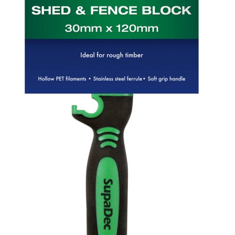 SupaDec Shed And Fence Block Brush 30mm x 120mm