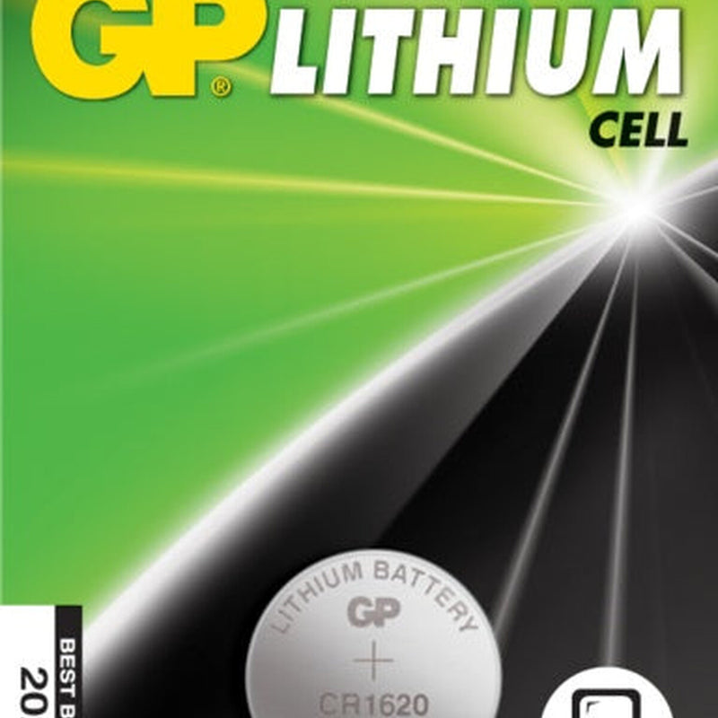 GP Lithium Button Cell Battery CR1620 Single