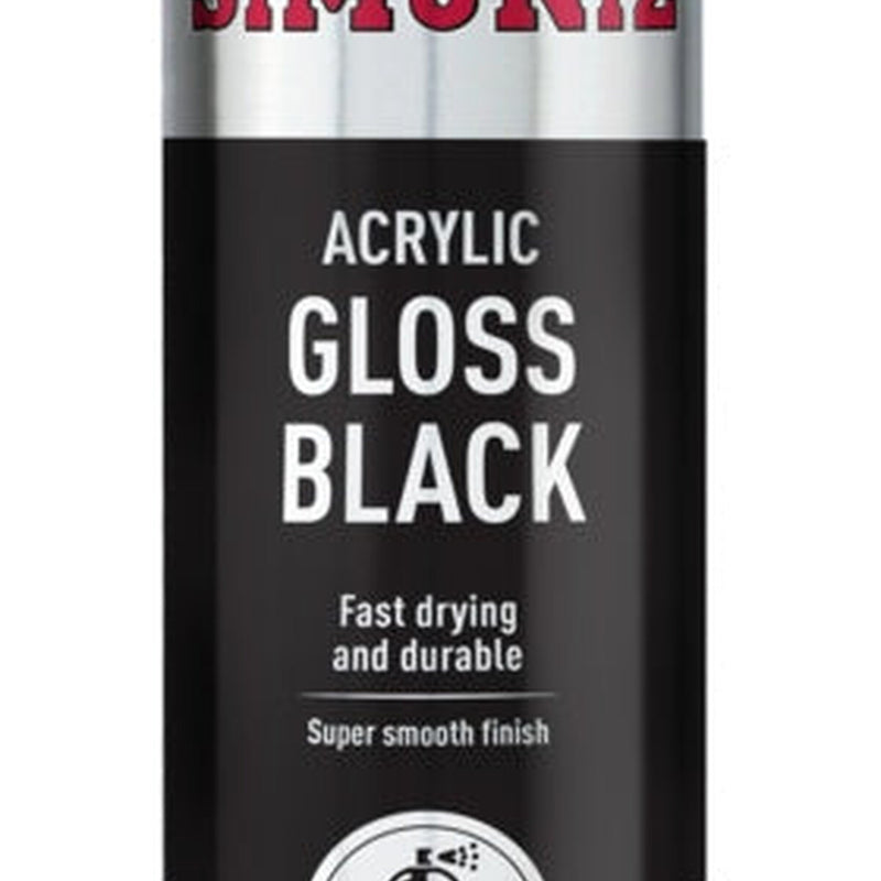 Simoniz Spray Paint - Gloss Black (Aerosol) 500ml
