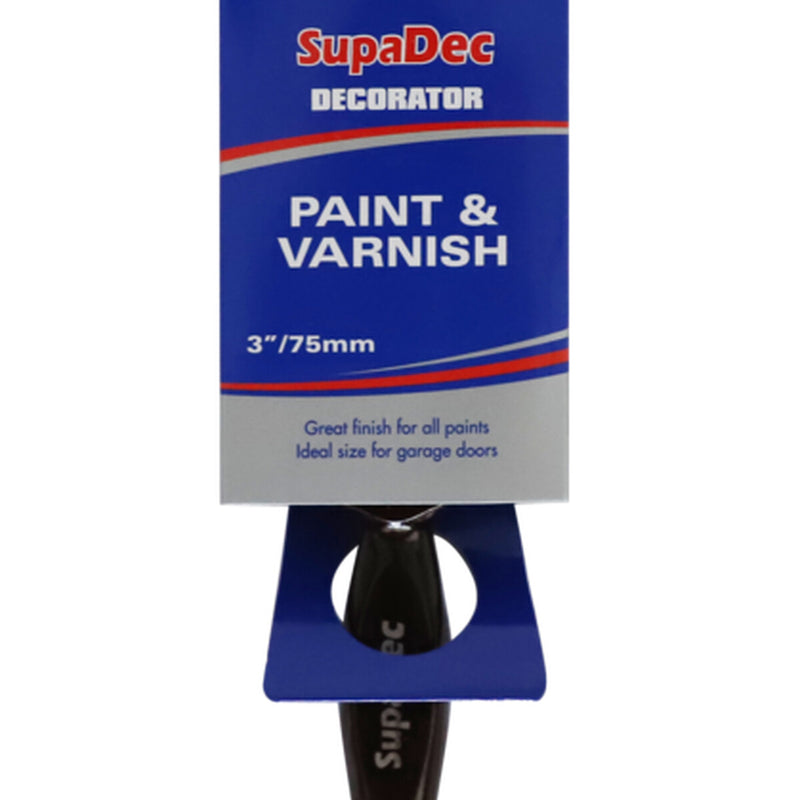 SupaDec Decorator Paint & Varnish Brush 3"/75mm