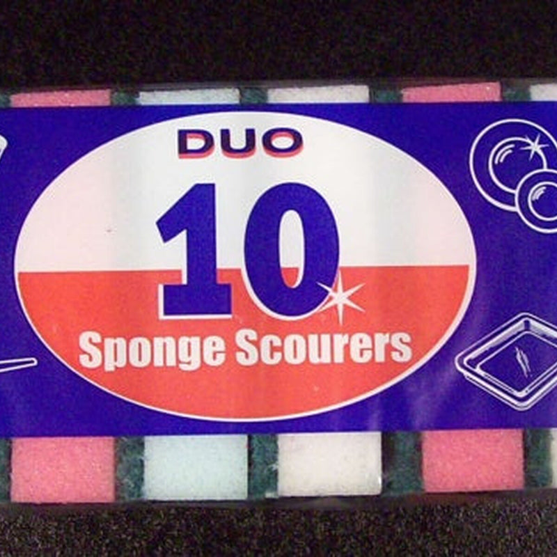 Duo Sponge Scourers Pack 10