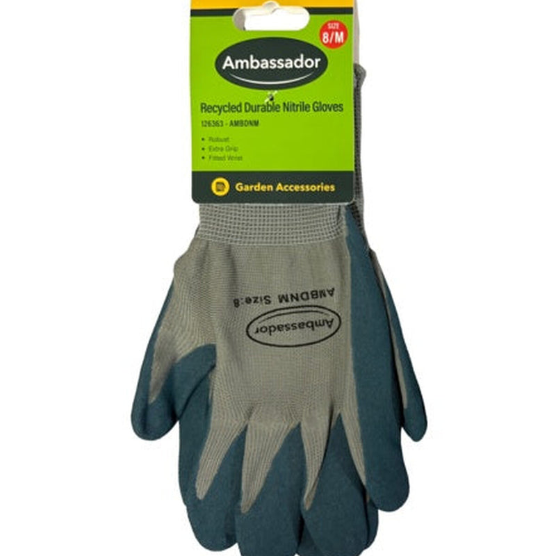 Ambassador Recycled Durable Nitrile Gloves 8/M
