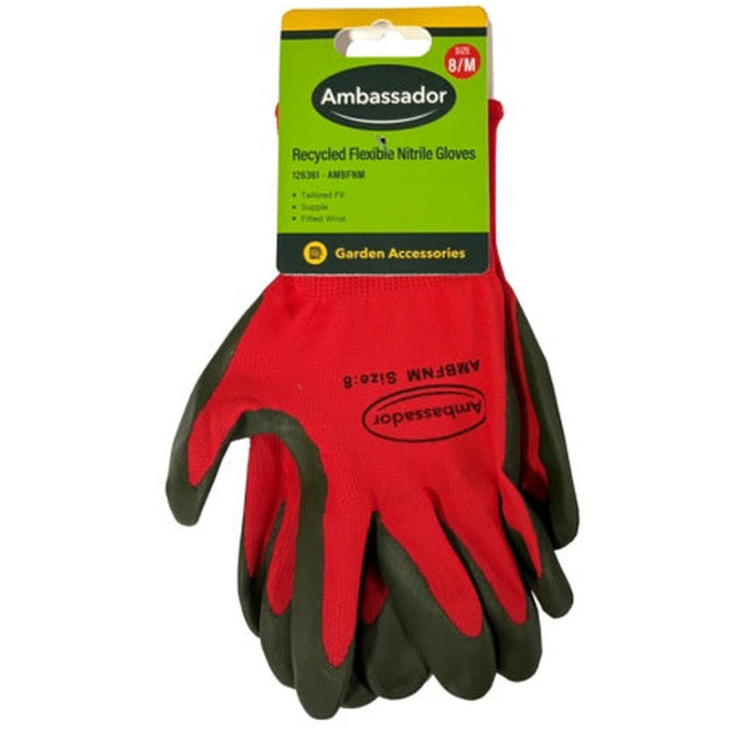 Ambassador Recycled Flexible Nitrile Gloves 8/M