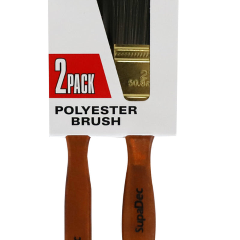 SupaDec Polyester Brush Set Pack 2