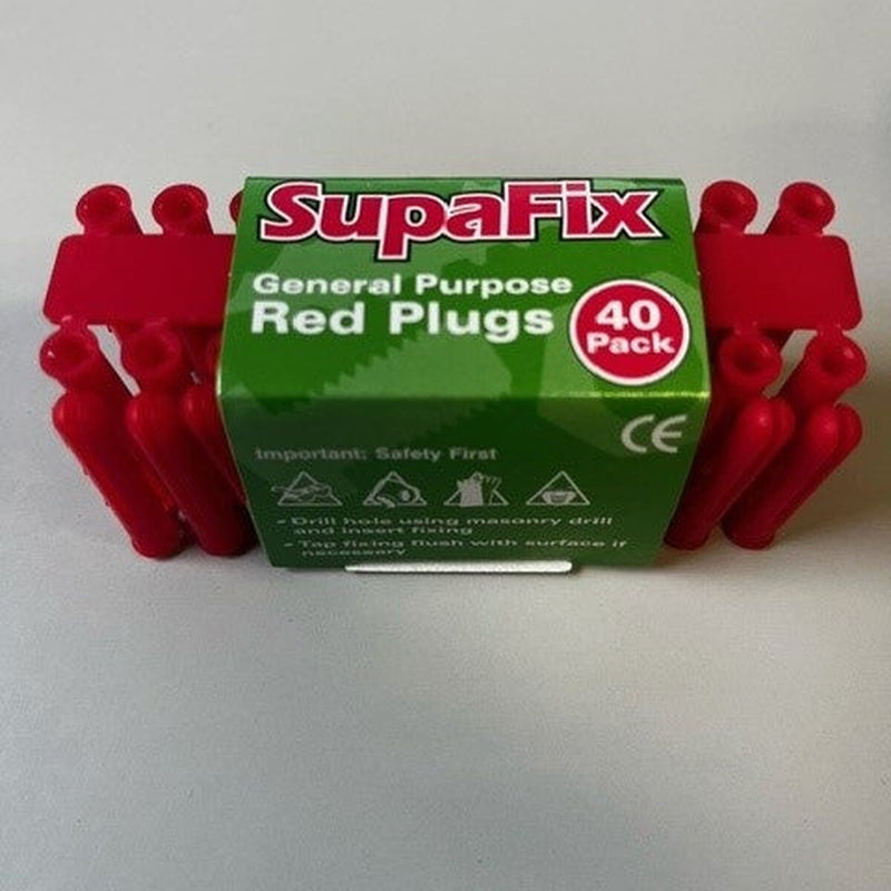 SupaFix General Purpose Plugs Red Pack 40