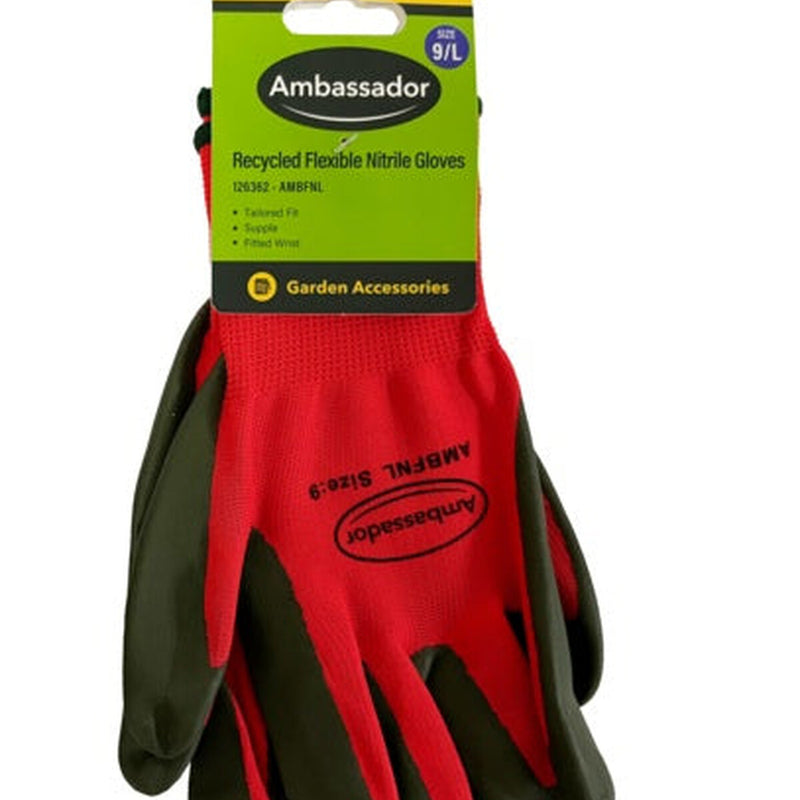 Ambassador Recycled Flexible Nitrile Gloves 9/L