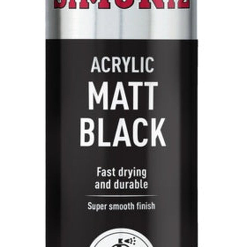 Simoniz Spray Paint - Matt Black (Aerosol) 500ml