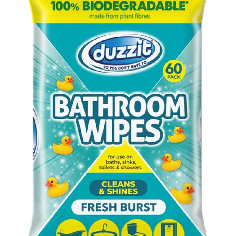 Duzzit Bathroom Wipes Fresh Burst Pack 60