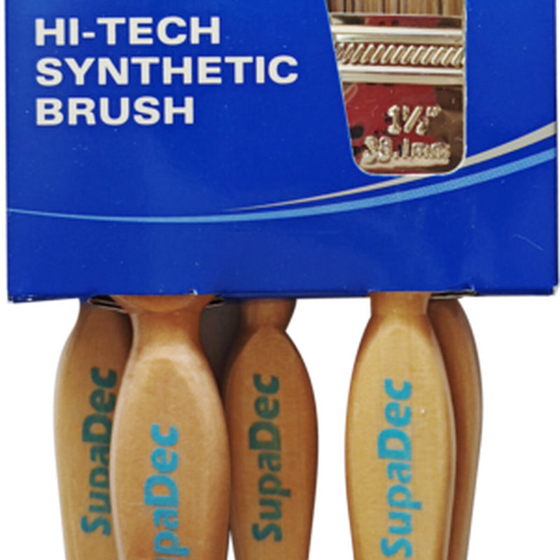 SupaDec Synthetic Brush Set 2x1"/25mm 2x1.5"/38mm 2"/50mm, 5 Piece