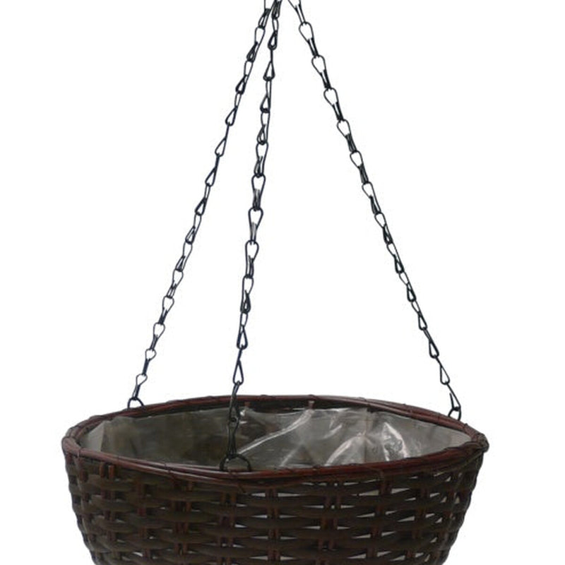Ambassador Polyrattan Hanging Basket 14"