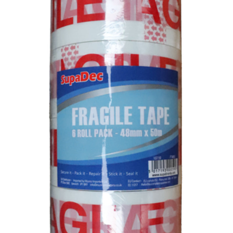 SupaDec Fragile Tape 48mm x 50m