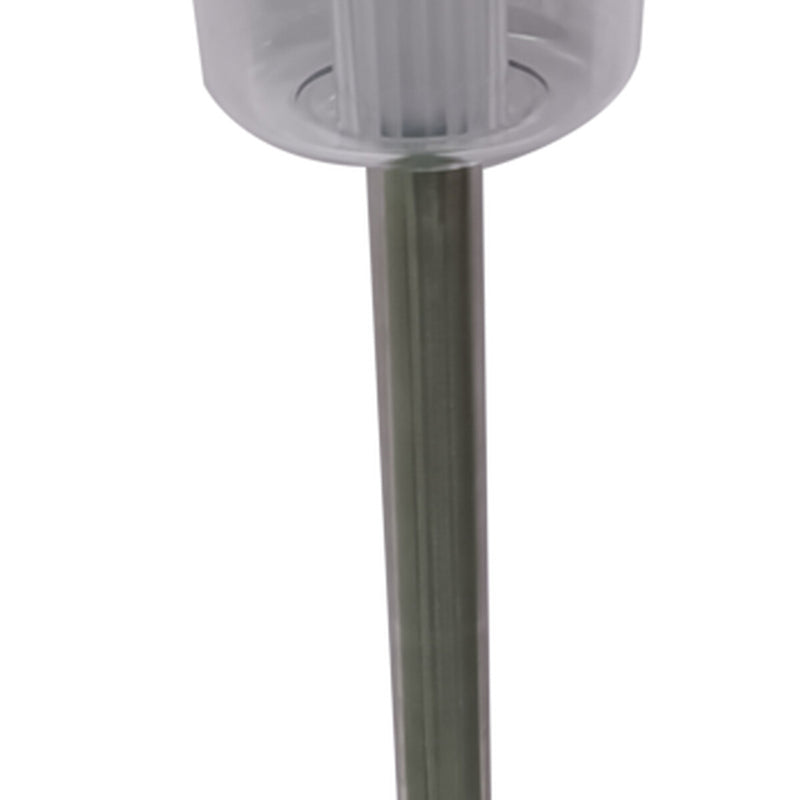 Pagoda Solar Stainless Steel Stake Light 42cm White LED