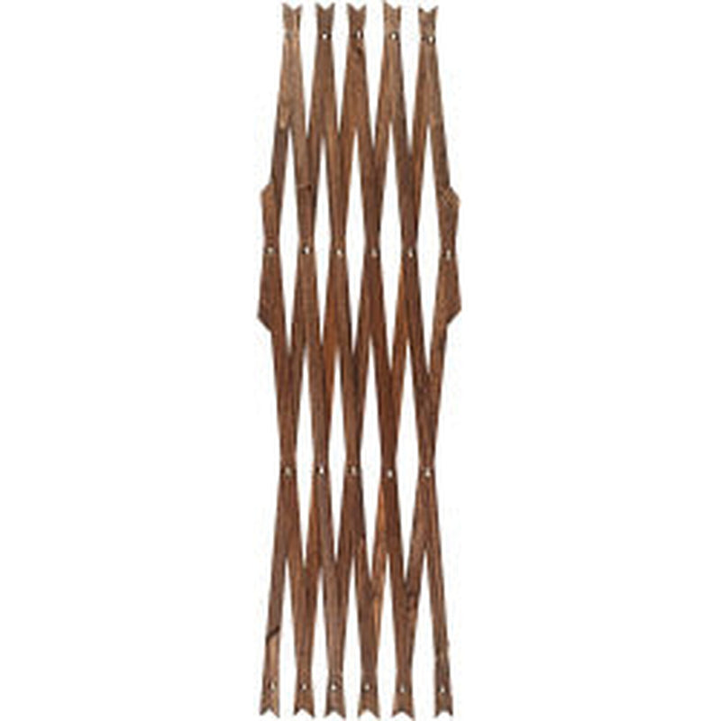 Ambassador Trellis with Metal Rivets 8mm Brown 6ft x 2ft