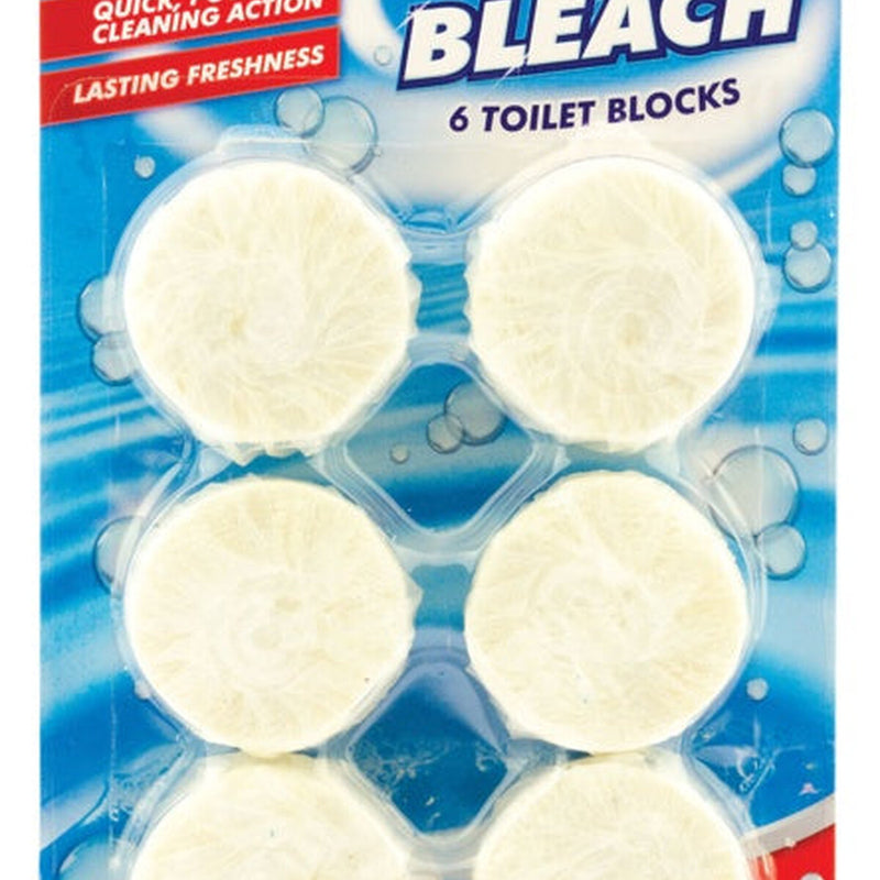 Duzzit Power Bleach Toilet Block Pack 6