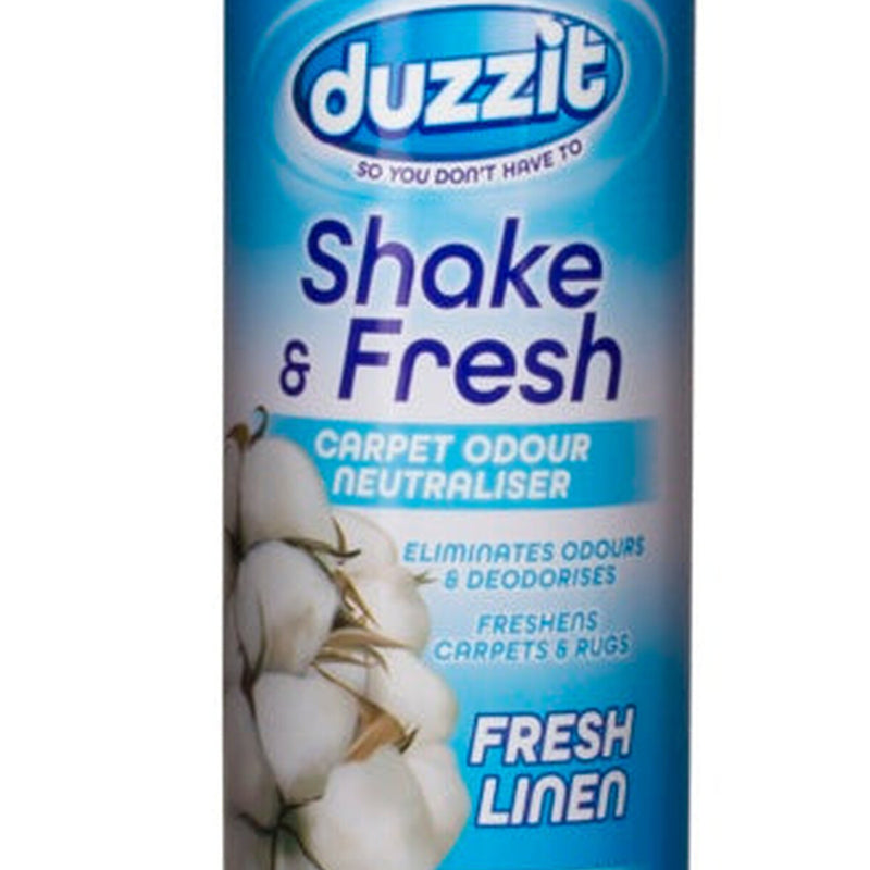 Duzzit Shake & Fresh Carpet Odour Neutraliser Fresh Linen / 500g