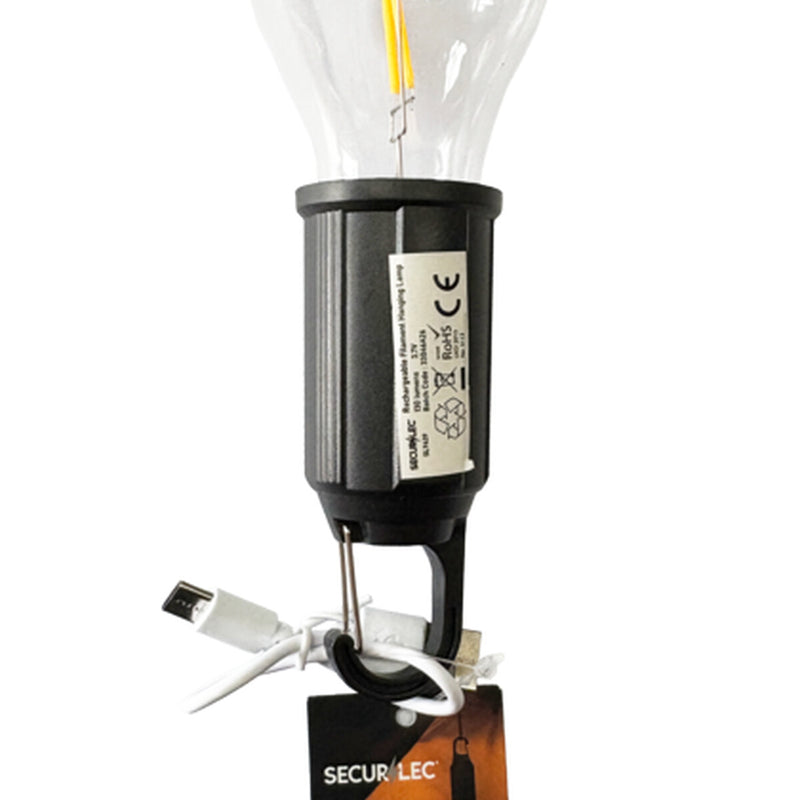 Securlec Rechargeable Filament LED Lamp 100 LEDs
