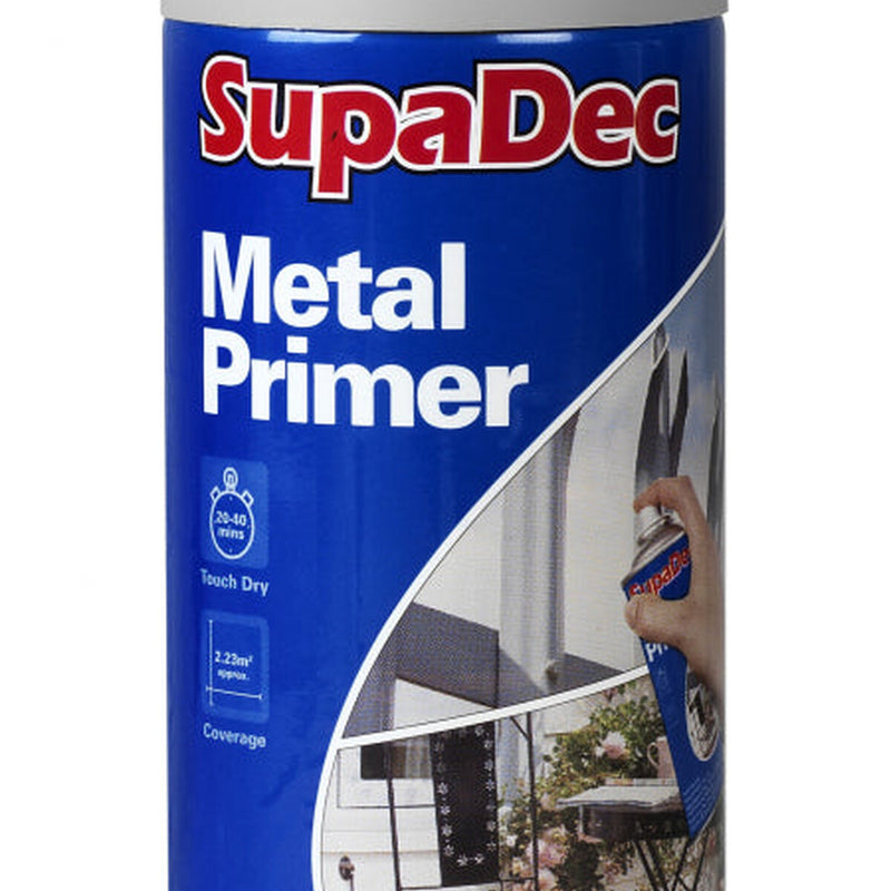 SupaDec Metal Primer Spray 400ml Grey