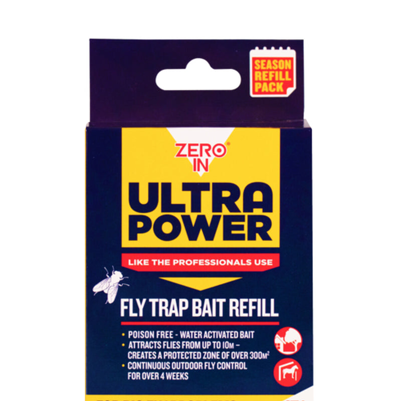 Zero In Ultra Power Outdoor Fly Trap Refill Pack 6 x 8g