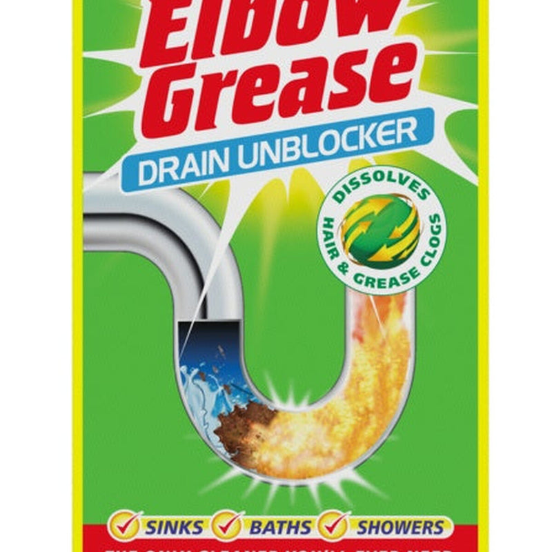 Elbow Grease Drain Unblocker Sachets 3 x 40g