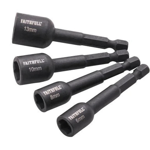 Faithfull 4 Piece Impact Nut Driver Set