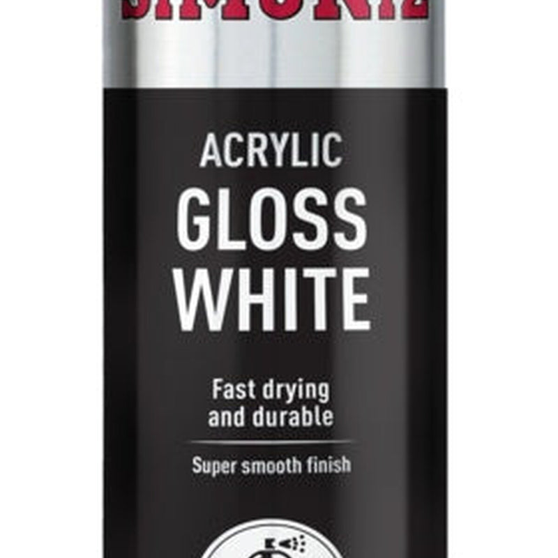 Simoniz Spray Paint - Gloss White (Aerosol) 500ml