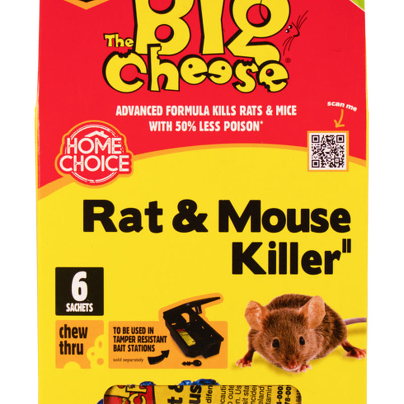 The Big Cheese Rat & Mouse Killer Grain 6x25g