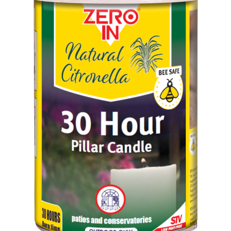 Zero In Citronella Pillar Candle