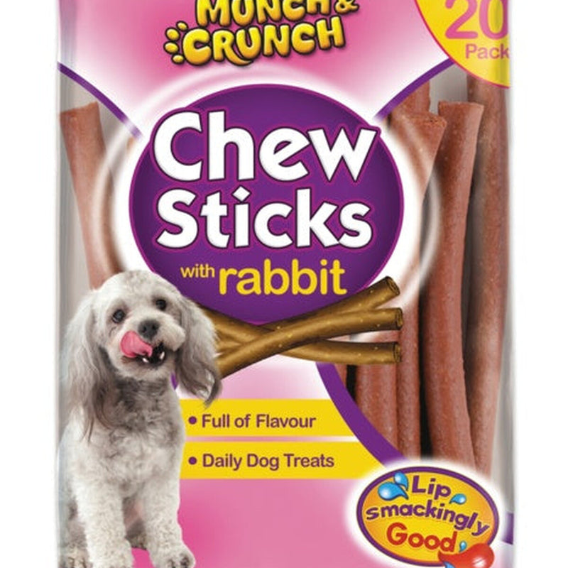 Munch & Crunch Chew Sticks High In Beef 20 Pack