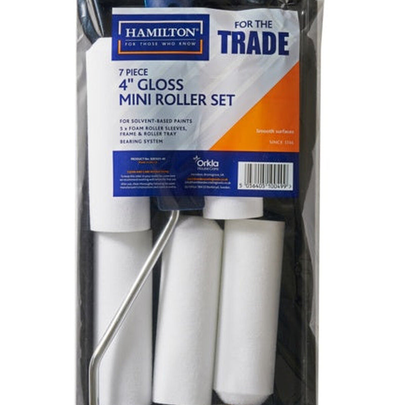 Hamilton For The Trade Mini Gloss Roller Set 4" 7 Piece