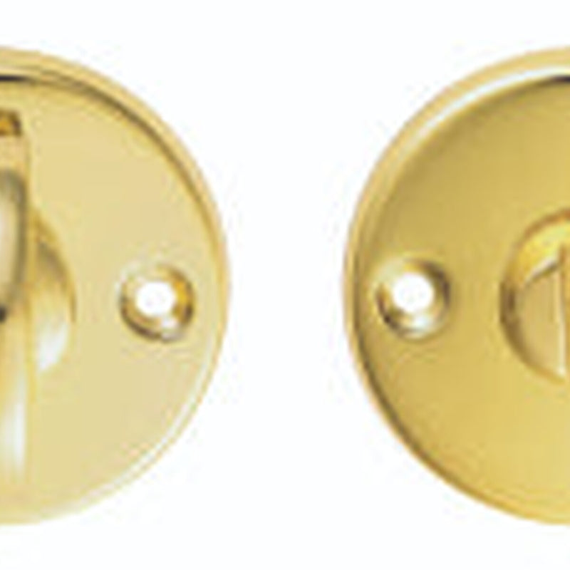 Turn & Release On Face Fix Round Rose (4.9 X 67Mm Spindle) - Polished Brass 45MM