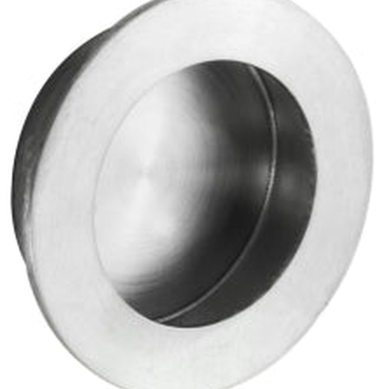 50Mm Dia. - Flush Pull - Circular - Satin Stainless Steel