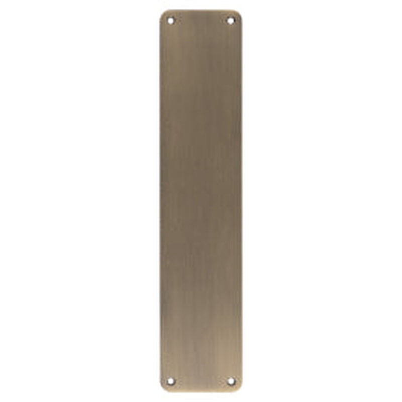 350 X 75Mm - Finger Plate - Plain - Antique Brass