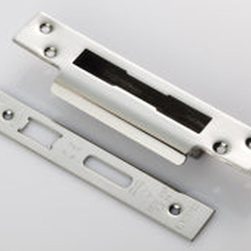 Forend Strike & Fixing Pack - Lsb - Square - Bright Stainless Steel