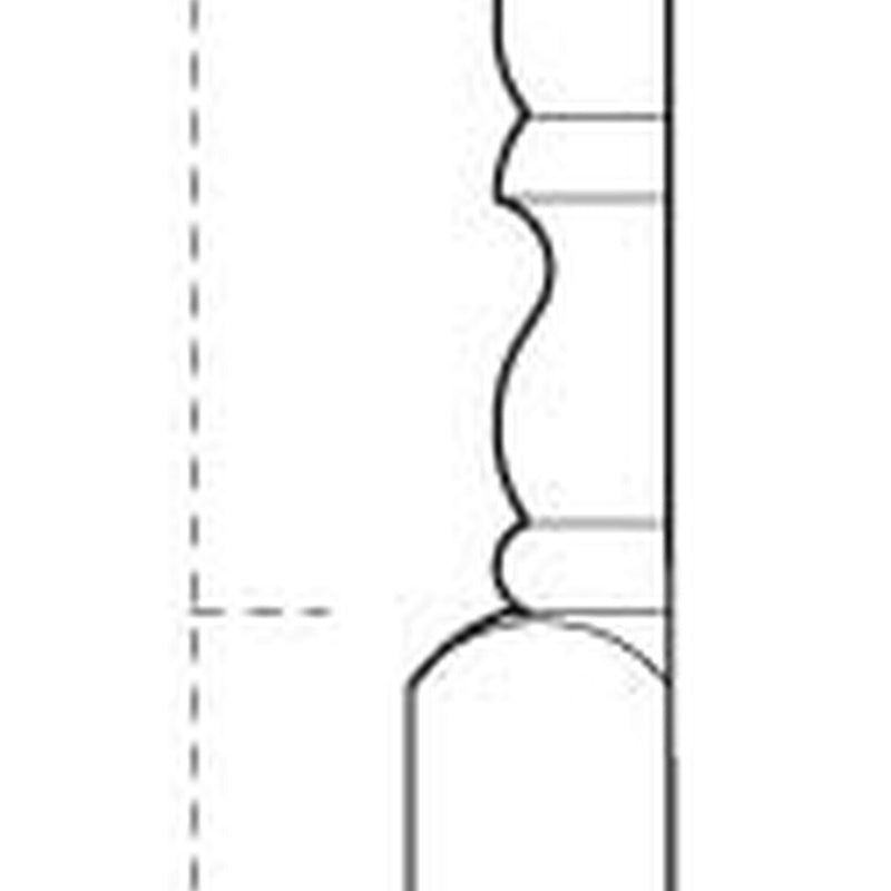 Cheshire Mouldings Newel Half Pine 230mm