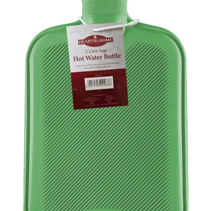 Hearth & Home Hot Water Bottle 2L Green