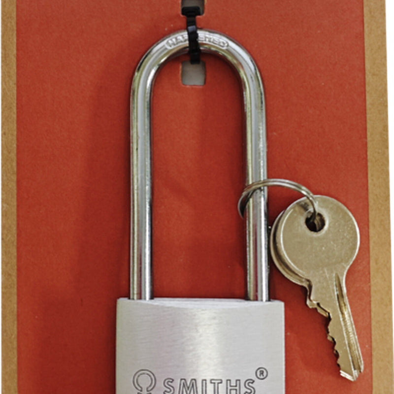 Smiths Locks Aluminium Padlock Long Shackle 40mm