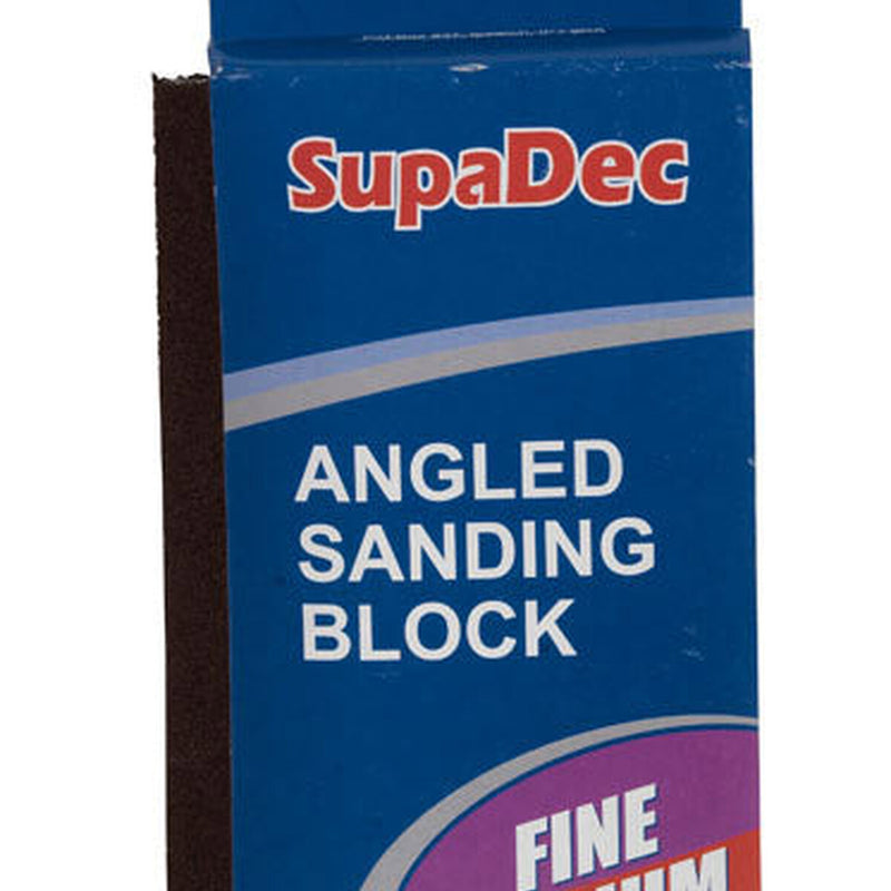 SupaDec Angled Sanding Block Fine/medium