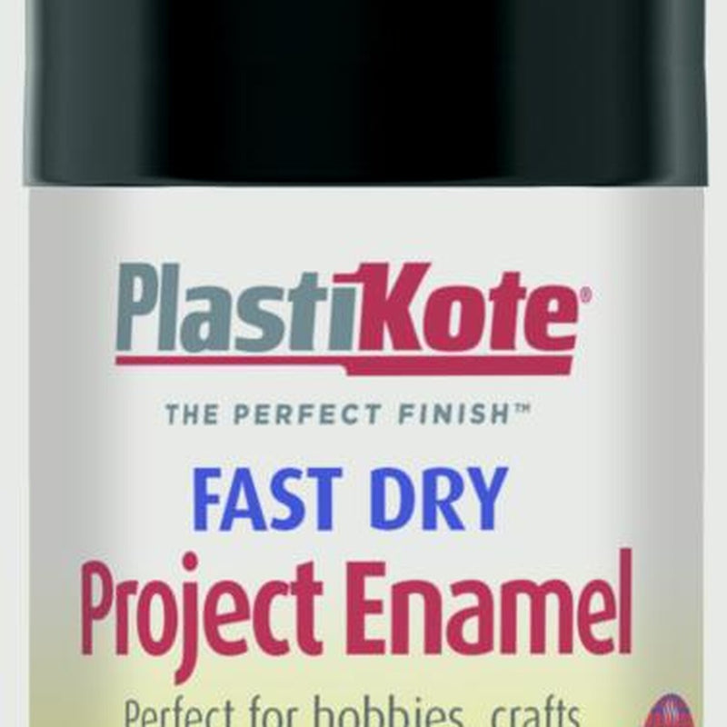 PlastiKote Fast Dry Enamel Aerosol Paint Gloss Black - 100ml