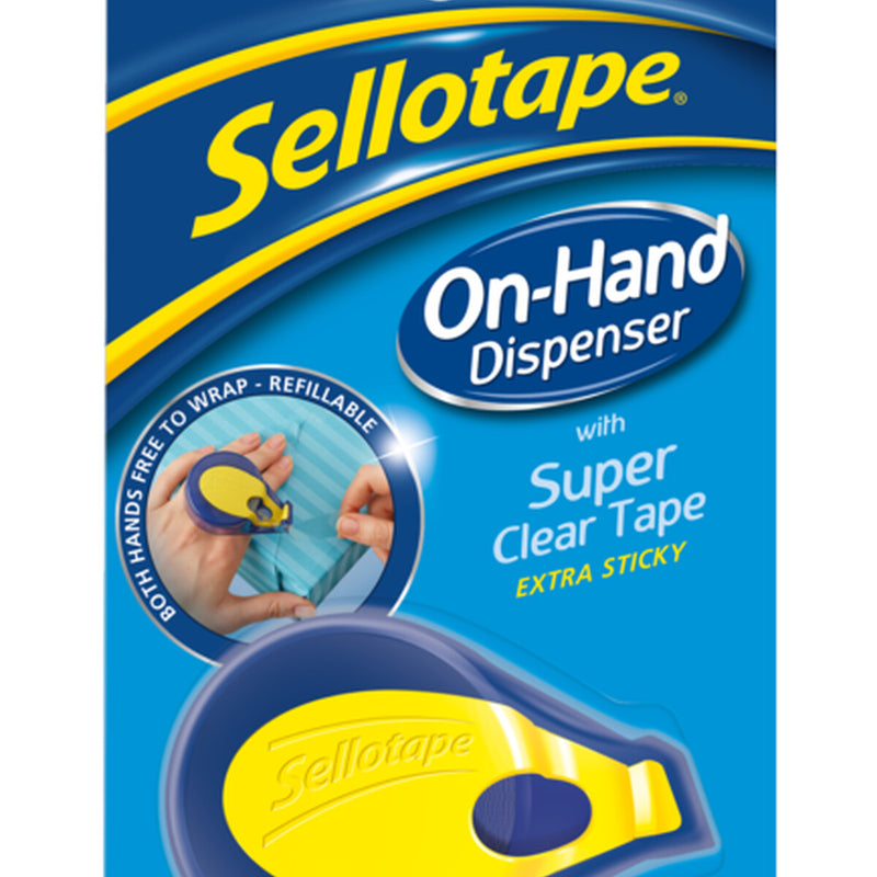Sellotape On Hand Dispenser Including 18mm x 15m Roll