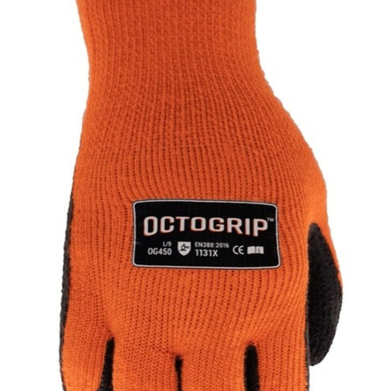Octogrip 10g Winter Fleece Lined Glove with Foam Latex Palm XL
