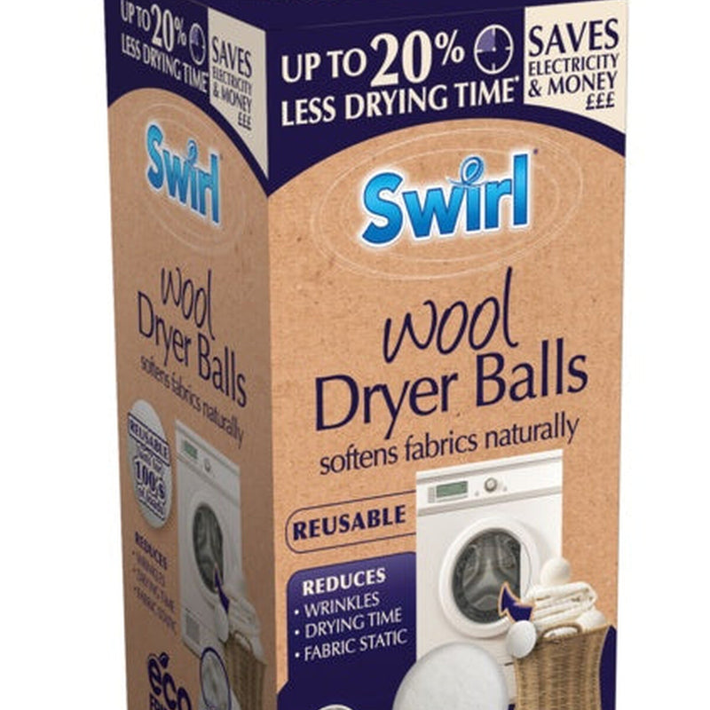 Swirl Wool Laundry Balls 2 Pack