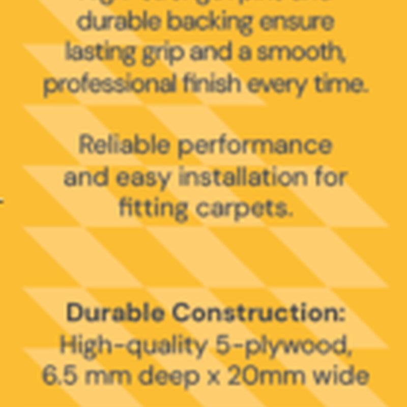 QA Carpet Gripper 5ft Retail Pack 8 x 5ft lengths per pack