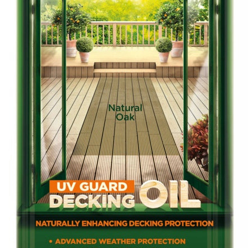 Cuprinol UV Guard Decking Oil 5L Natural Oak