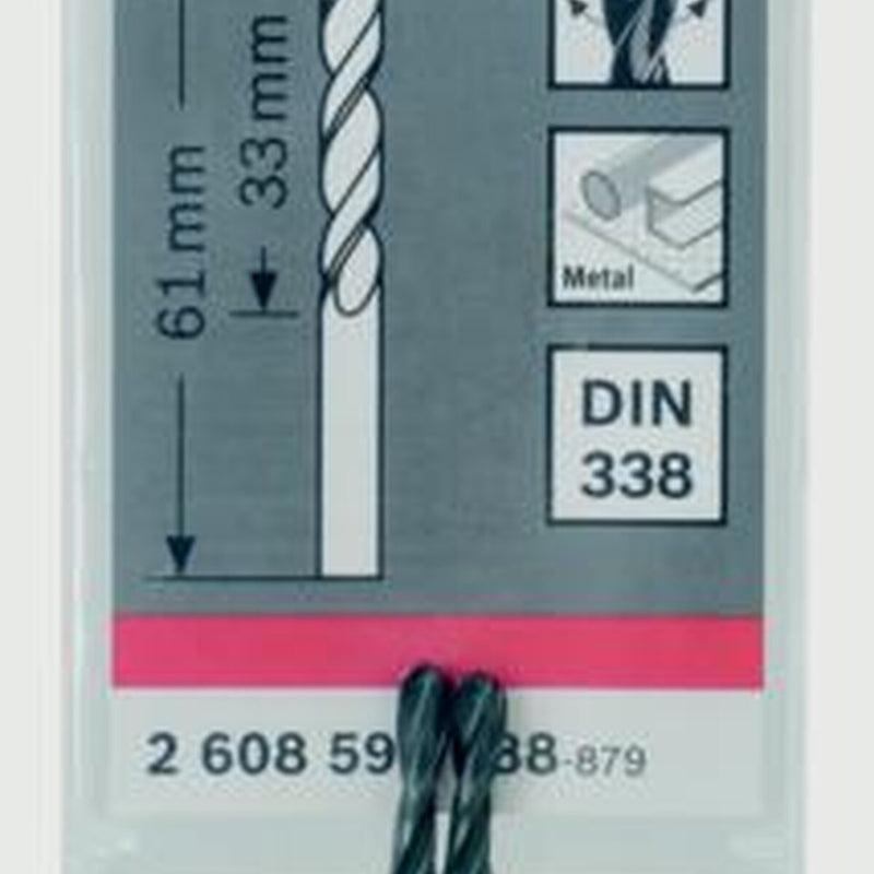 Bosch HSS Twist Point TEQ Drill Bit 2mm Pack 2