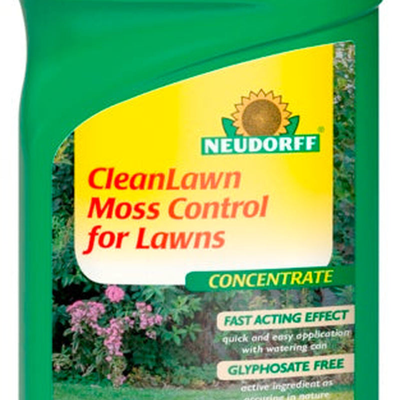 Neudorff CleanLawn Organic Moss Control For Lawns 1L Concentrate