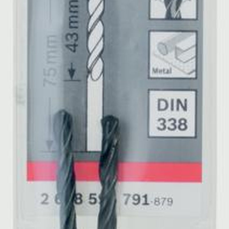 Bosch HSS Twist Point TEQ Drill Bit 2 Pack 4mm